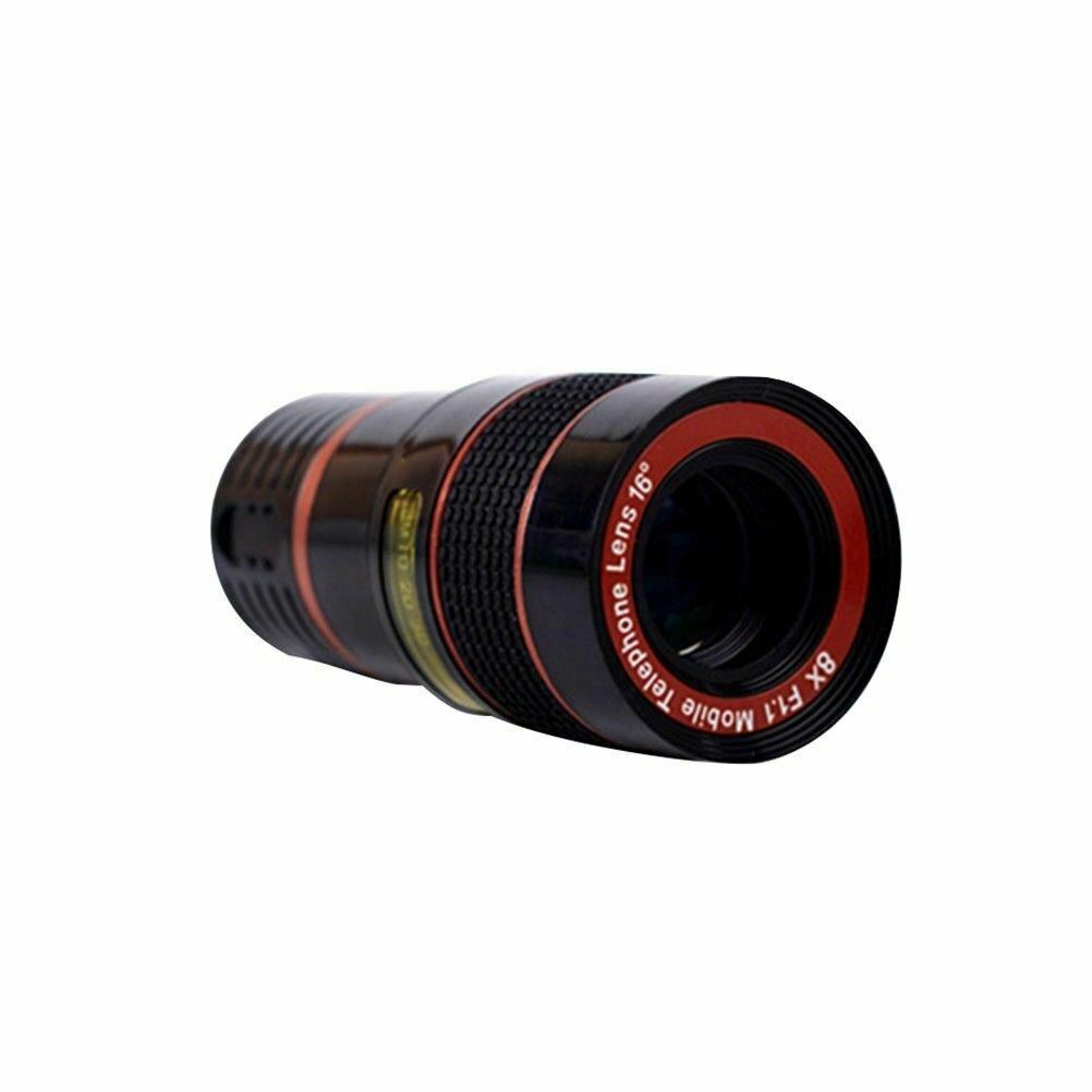 8X Optical Zoom Clip-On Telescope Lens for Smartphones