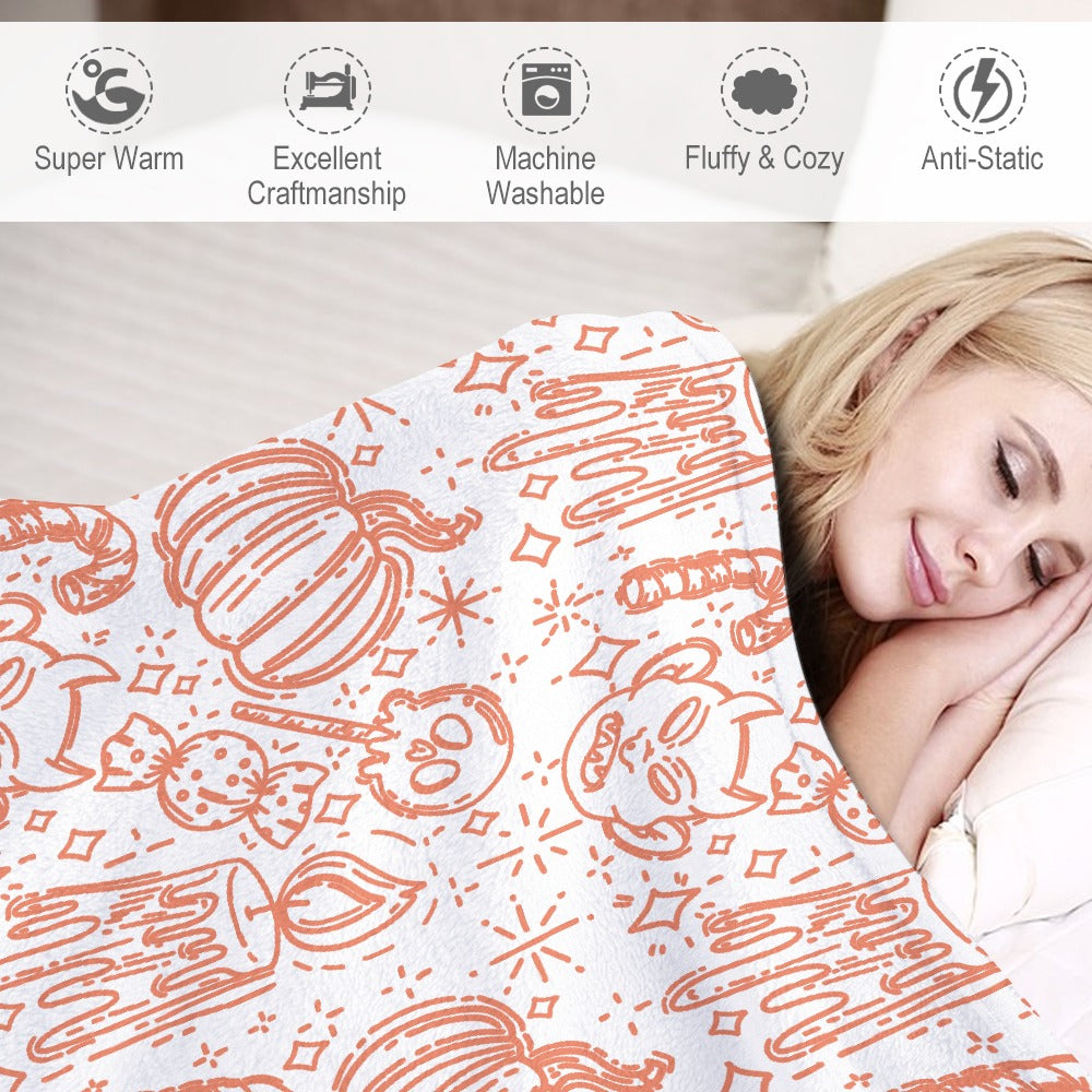Ultra-Soft Flannel Blanket Multiple Sizes