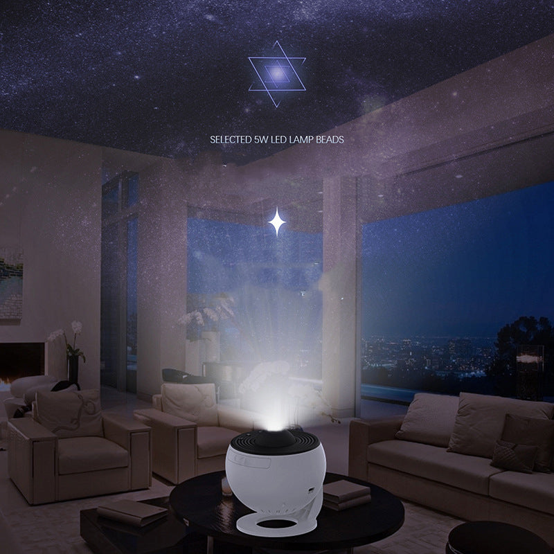 360° Rotating Galaxy Projector – Starry Sky Night Light for Bedroom & Events