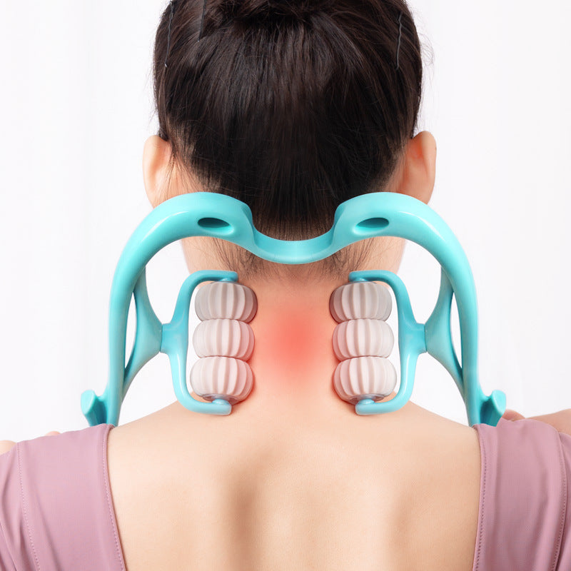 6-Wheel Manual Neck Roller Massager