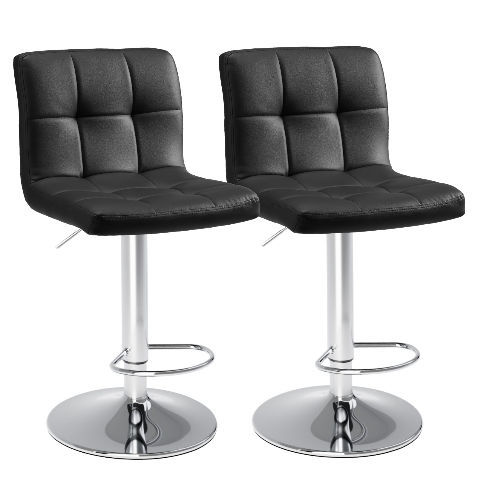 Square Cushion Bar Stool With Backrest