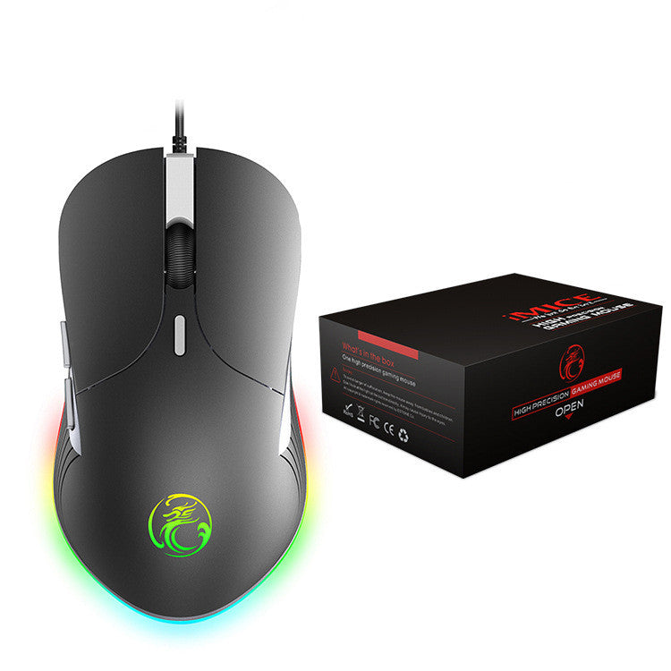 LED Gaming Mouse – 6400 DPI Ergonomic USB Mouse