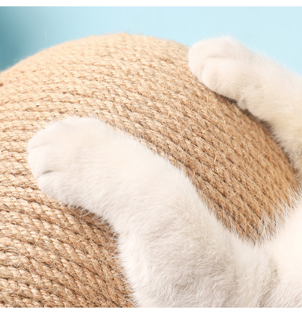 Sisal Cat Scratching Post with Ball Toy