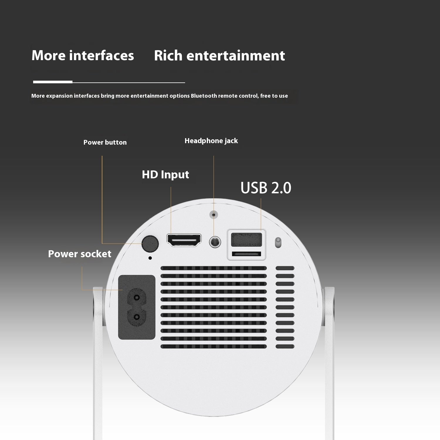 Portable Auto-Focus Home Video Projector