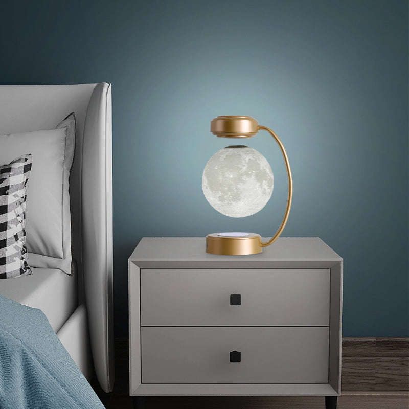 3D LED Magnetic Levitating Moon Lamp