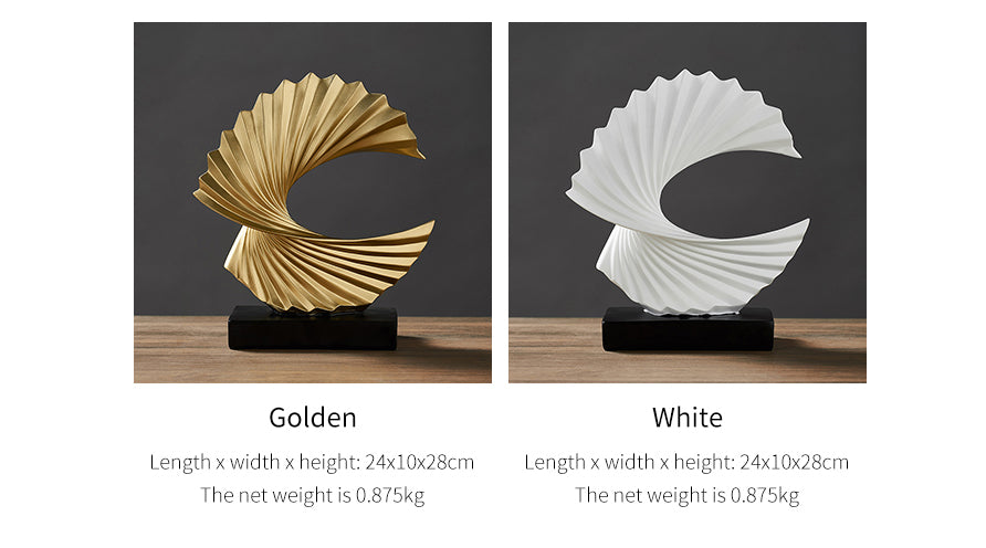 Creative Gold & White Home Decoration Accessory