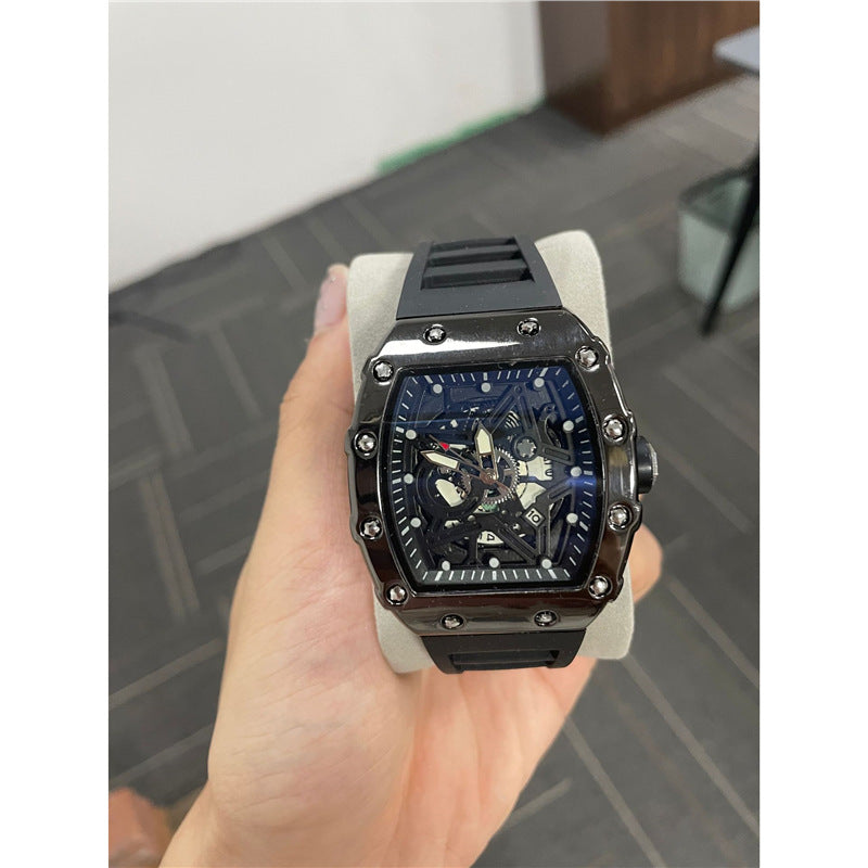 Men's Luminous Quartz Watch with Dual Calendar