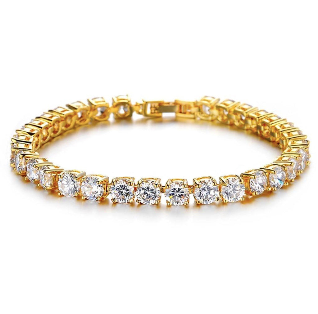 Iced Out Tennis Bracelet – Hip Hop Rhinestone Chain