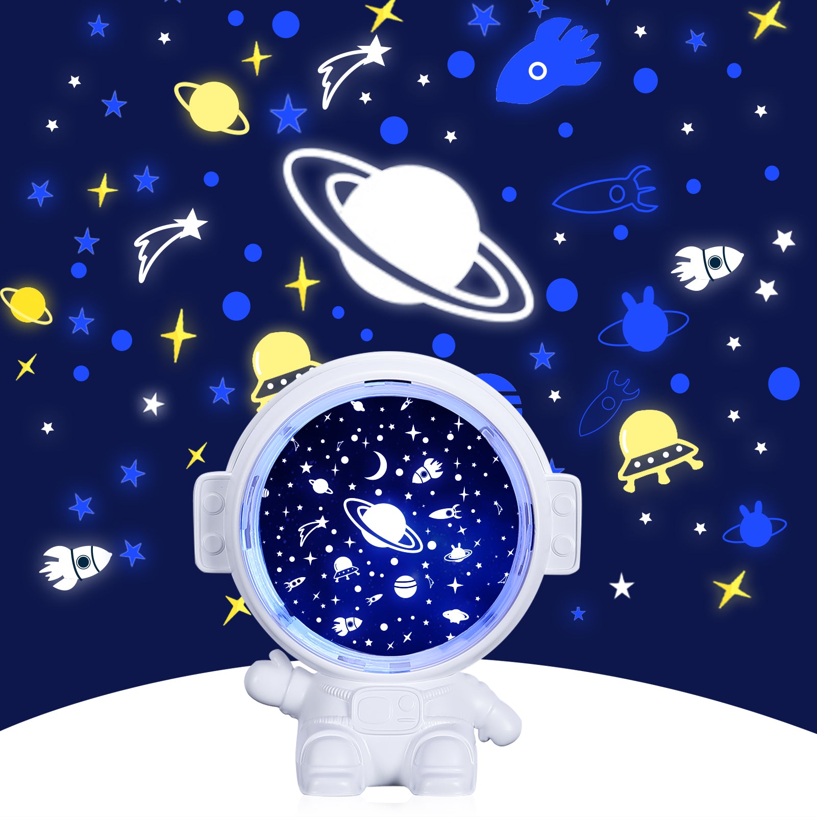 Astronaut Galaxy Star Projector – Starry Sky Night Light for Kids' Rooms
