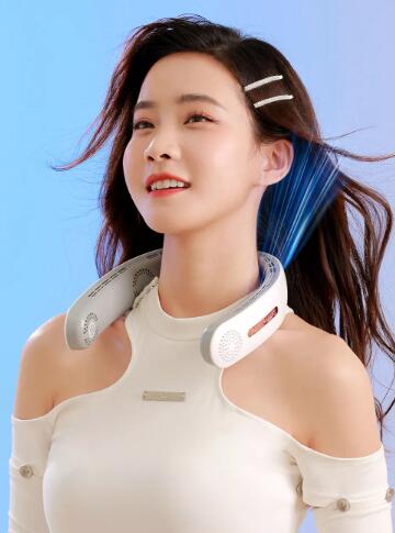Portable USB Foldable Bladeless Neck Fan – Outdoor & Sports
