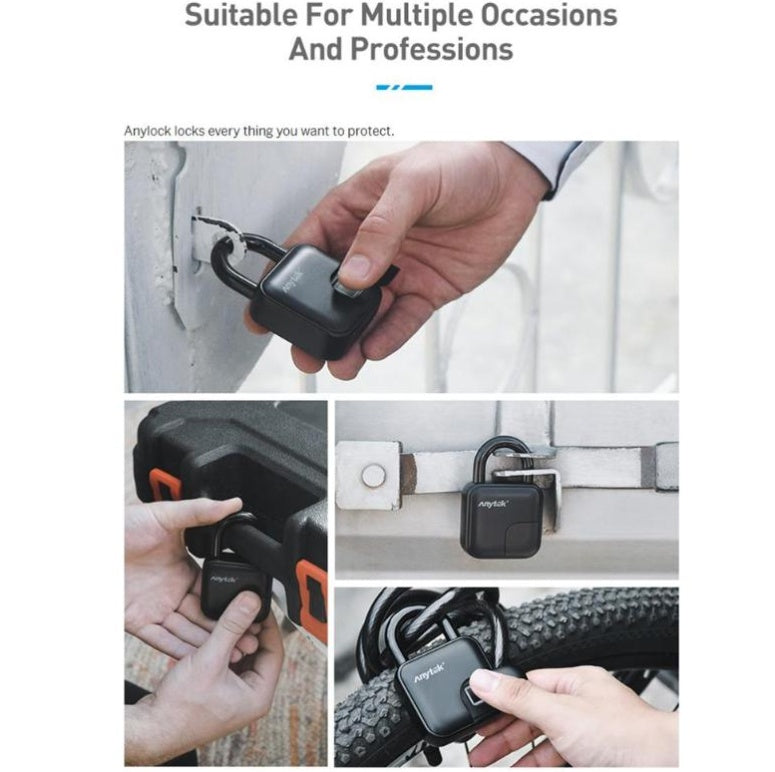 Smart Fingerprint Padlock – Waterproof & Keyless Security Lock