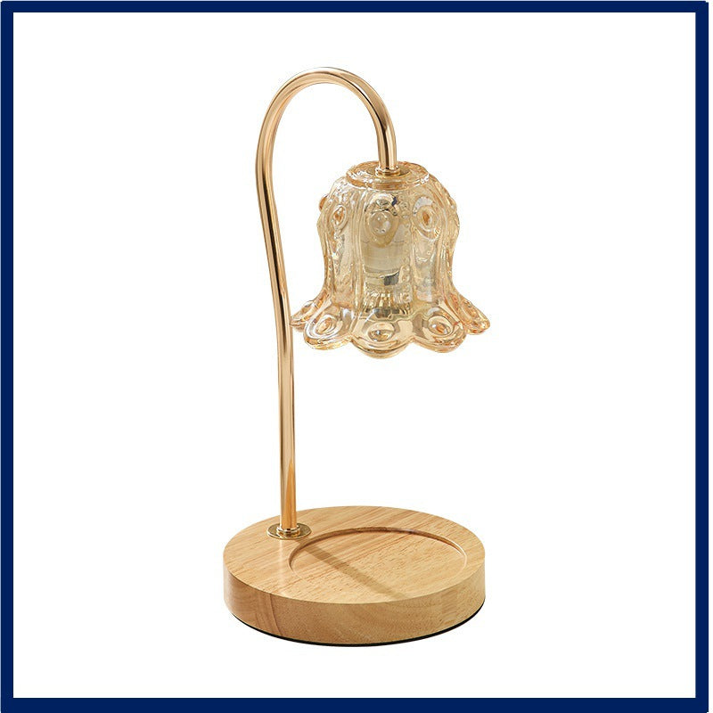 Lily of the Valley Wood Candle Warmer & Wax Melter Lamp