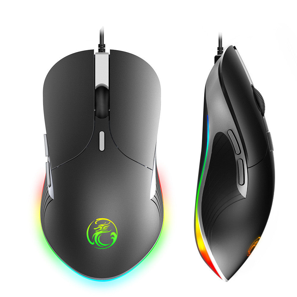 LED Gaming Mouse – 6400 DPI Ergonomic USB Mouse