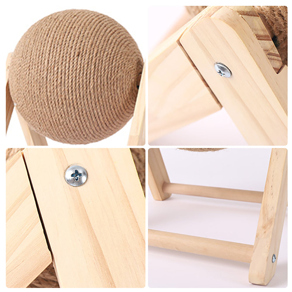 Sisal Cat Scratching Post with Ball Toy