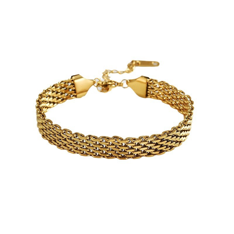 Women's Gold & Silver Chain Bracelet