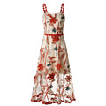 Korean Floral Dress Lace Thorn Dress Skirt Long Dress