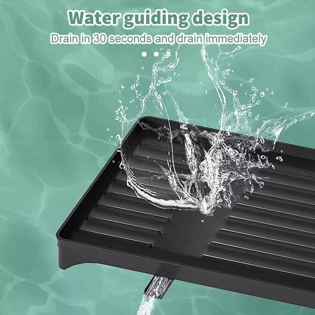 NEW 2TIER KITCHEN SINK DISH DRAINER RACK WITH DRIP TRAY CUTLERY HOLDER PLATE RACK UK