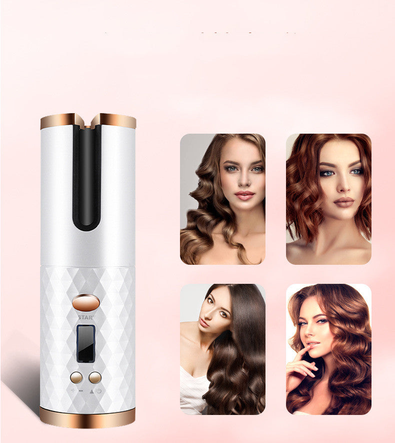 Automatic Ceramic Hair Curler with LCD Display