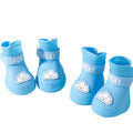 Waterproof Anti-Slip Rubber Rainshoe For Pets,Outdoor Shoe,Ankle Boots,Pet Accessories,Small Medium And Large Dogs And Cats,4PCs
