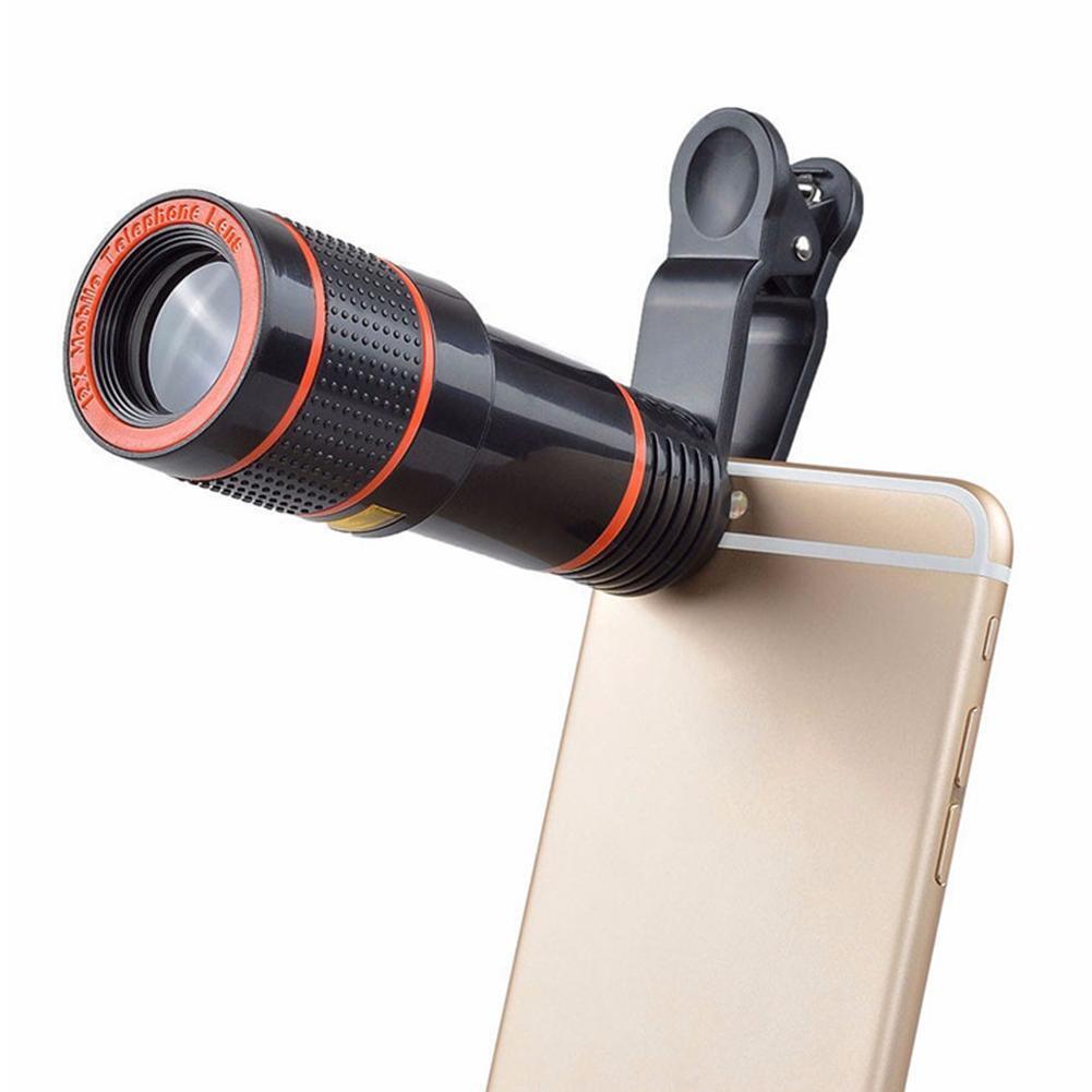 8X Optical Zoom Clip-On Telescope Lens for Smartphones