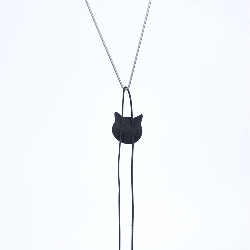 Telescopic Door-Hanging Cat Toy with Mouse
