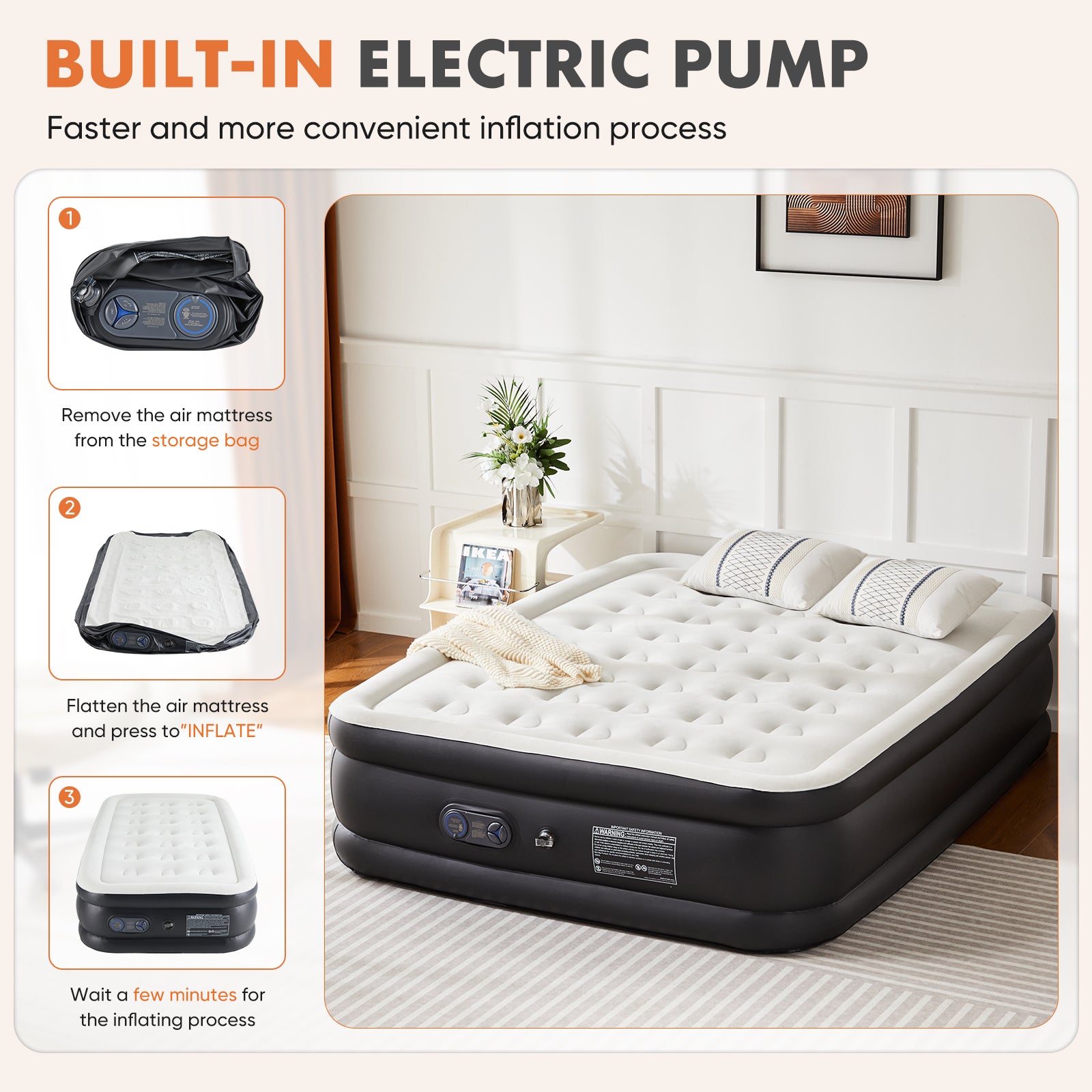 18 Inch Inflatable Mattress Air Bed