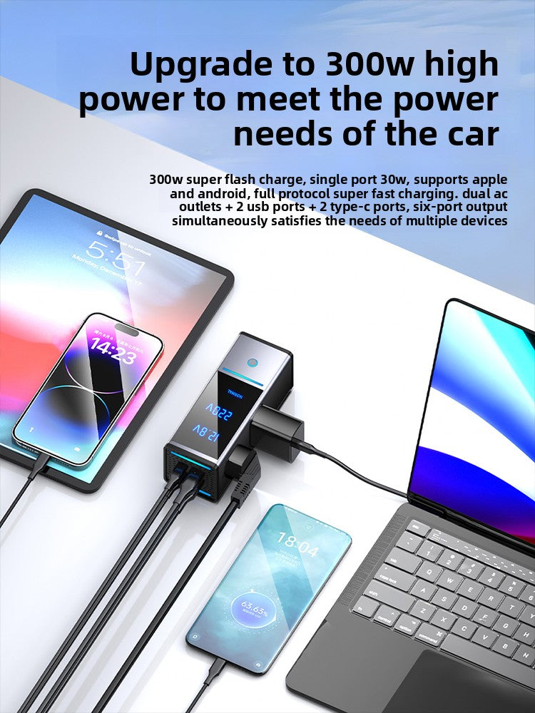 Car Charger Inverter Converter 12V 24V to 220V Socket with Fast Charging