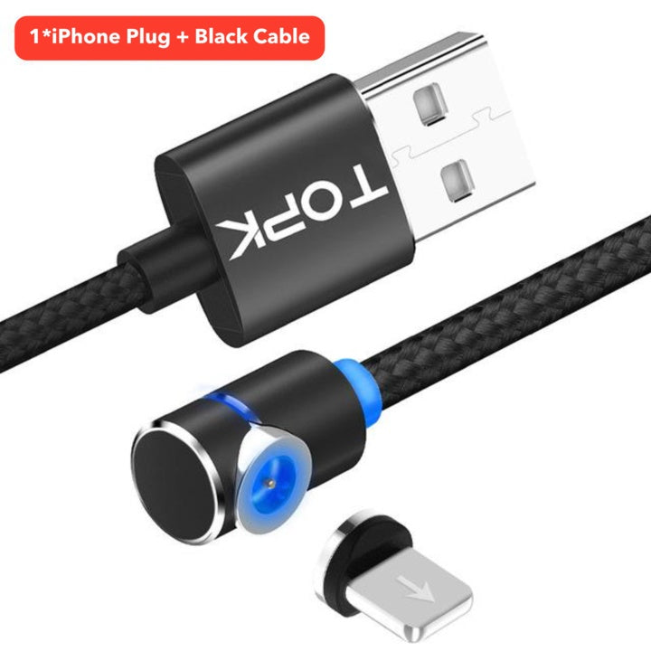 360° Magnetic Charging Cable – USB-C, Micro & Lightning