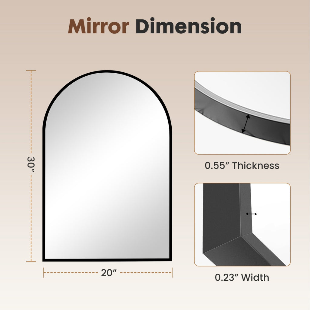 Bathroom Wall Mirror, Metal Frame Vanity Mirror For Bedroom, Entryway, Living Room