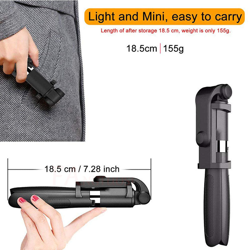 Bluetooth Selfie Stick Tripod with Remote