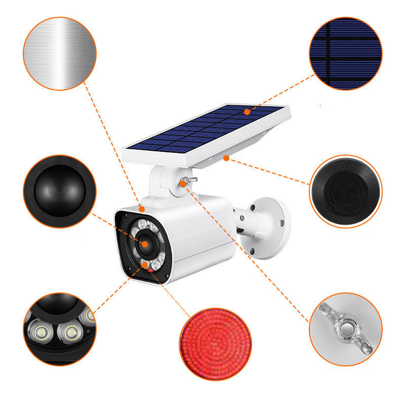Solar-Powered Outdoor Security Spotlight Camera