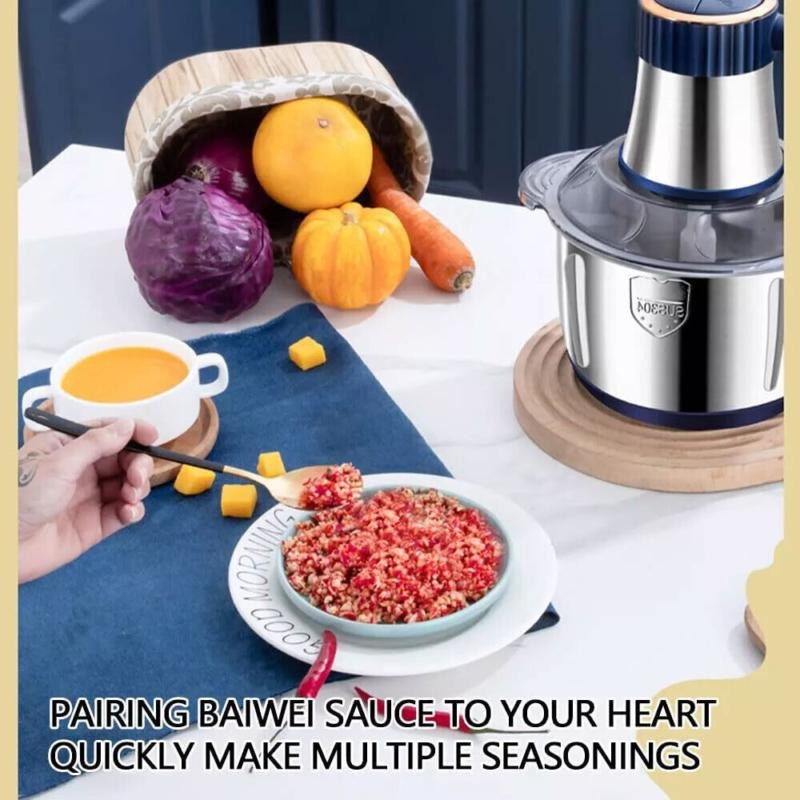 5L Electric Meat Grinder Heavy Duty - Food Processor Mixer & Chopper, Sausage Maker, Kitchen Helper, UK Plug