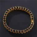 Iced Out Tennis Bracelet – Hip Hop Rhinestone Chain