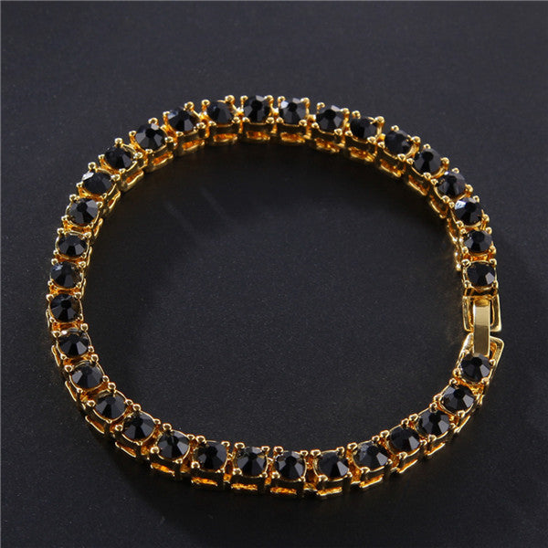 Iced Out Tennis Bracelet – Hip Hop Rhinestone Chain