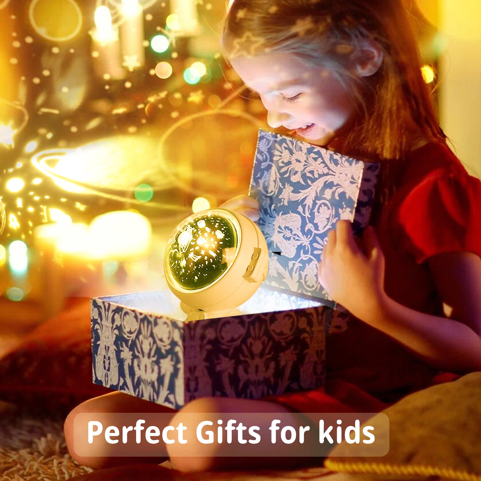 Astronaut Galaxy Star Projector – Starry Sky Night Light for Kids' Rooms