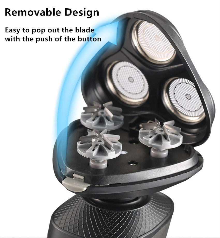 Rotary Electric Shaver & Beard Trimmer for Men
