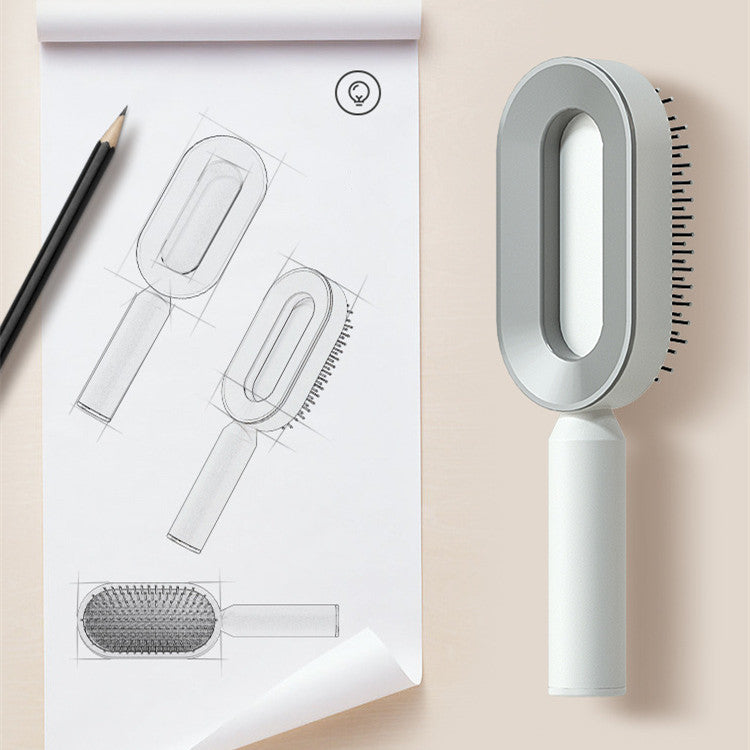 Self-Cleaning Airbag Scalp Massage Hairbrush