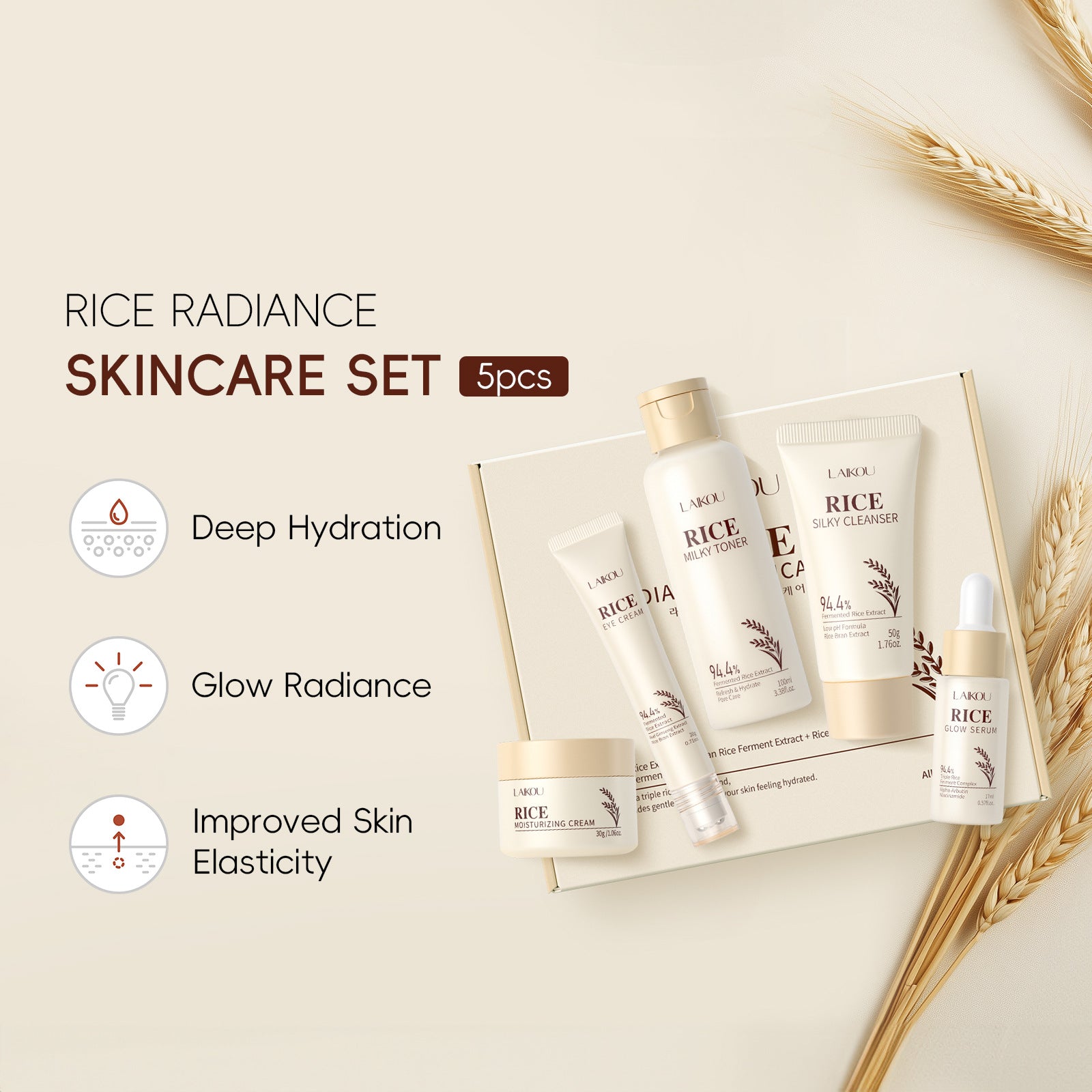 Plant Extract Moisturizing Facial Skincare Set