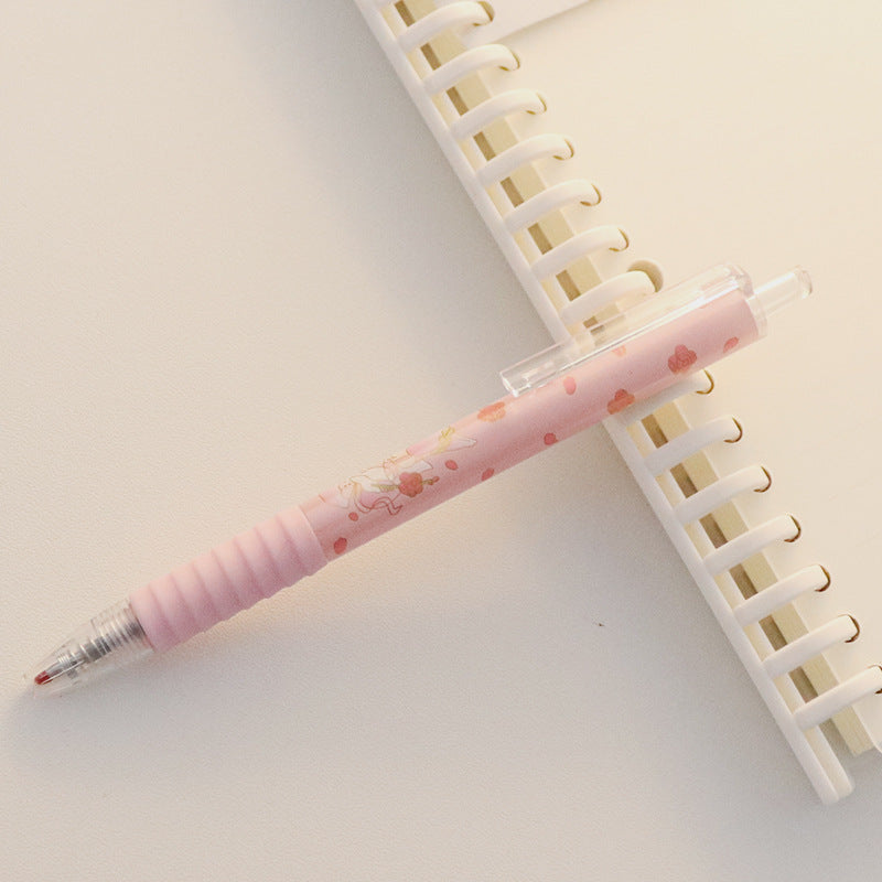 Kawaii Peach Press Gel Pen – Korean Stationery