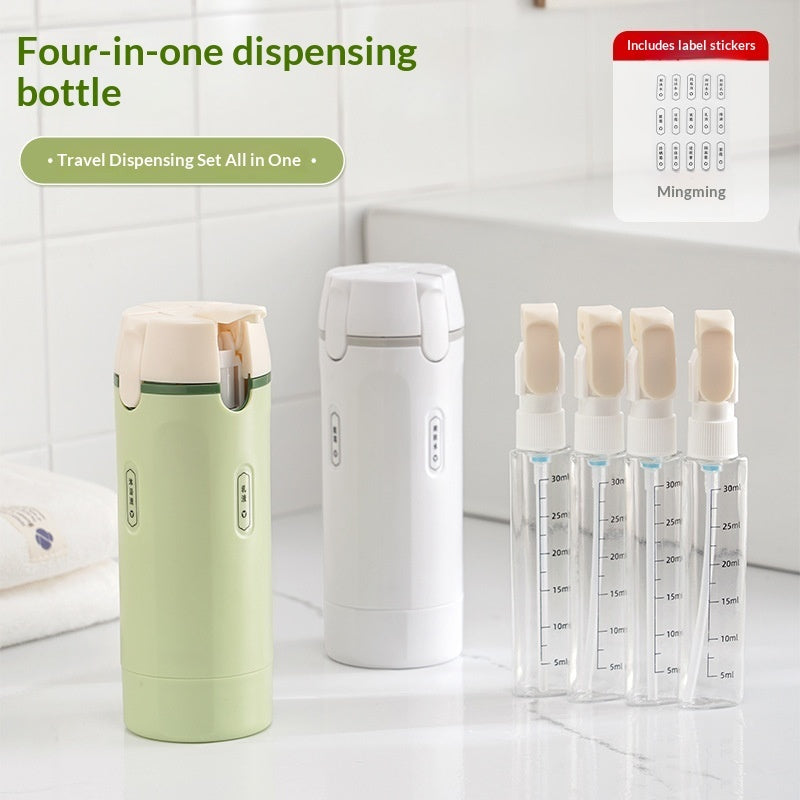 4-in-1 Leak-Proof Travel Bottle Dispenser Set