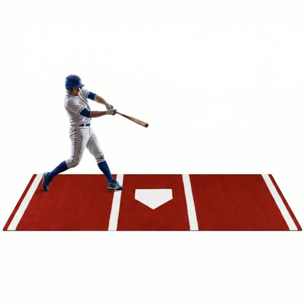 10ft X 3ft Softball Pitching Mat With Artificial Turf, Indoor & Outdoor Training Aid For Pitching Practice