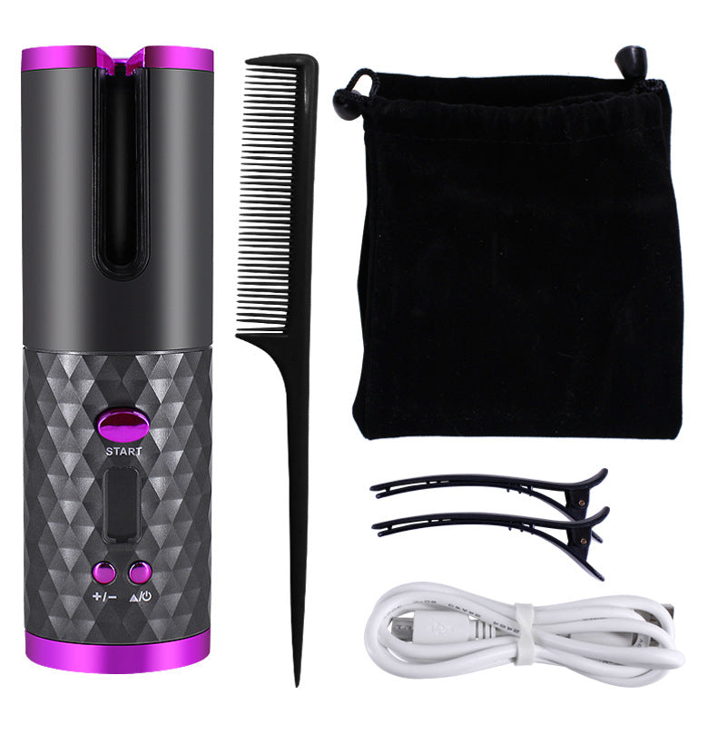 Automatic Ceramic Hair Curler with LCD Display
