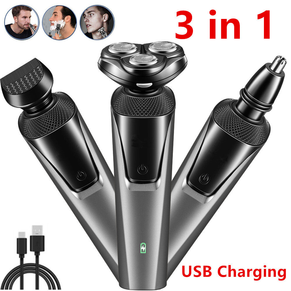 Rotary Electric Shaver & Beard Trimmer for Men