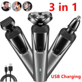Rotary Electric Shaver & Beard Trimmer for Men
