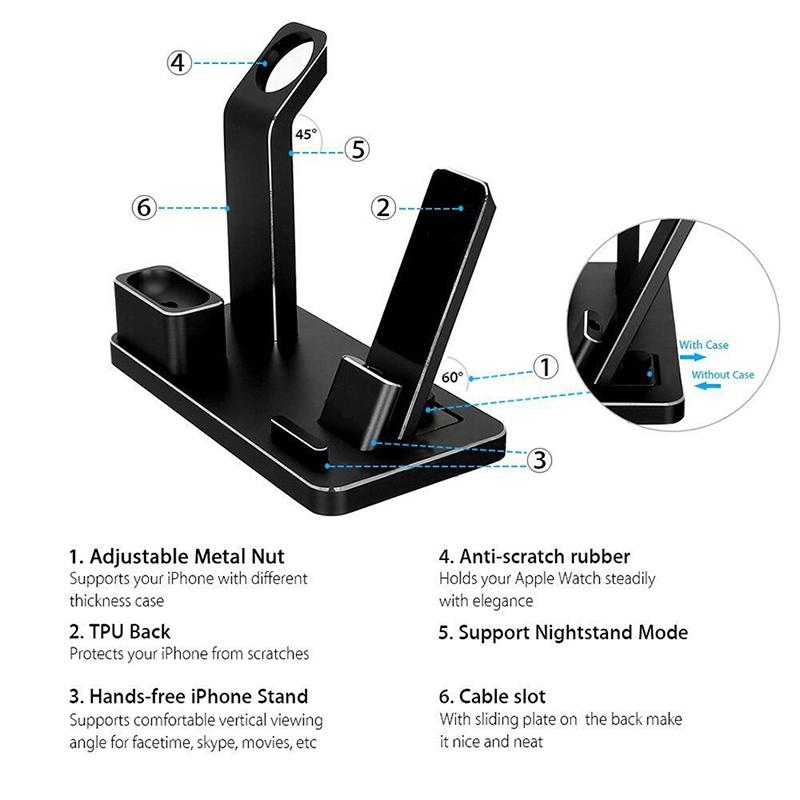4-in-1 AirPods Charging Dock & Holder