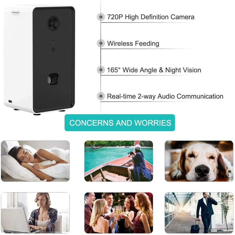Smart Interactive Pet Feeder with Camera