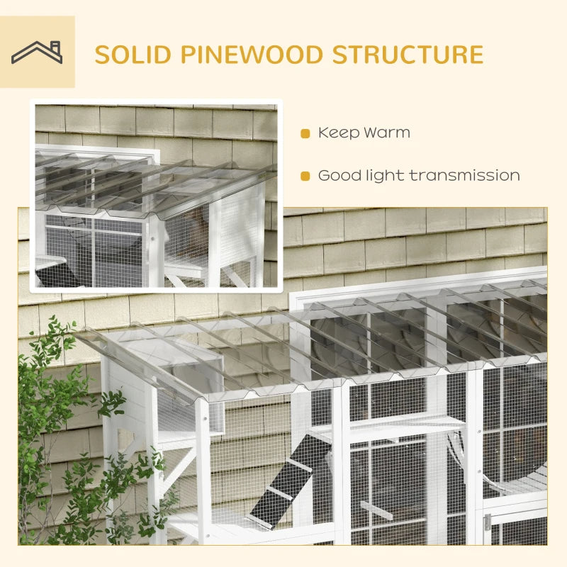 Cat Window Box , Large Catio With Shelves & Bridges, Outside Enclosure For Multiple Cats, Multiple Packages Shipped. Please Pay Attention To The Dimensions And Weight In The Details.
