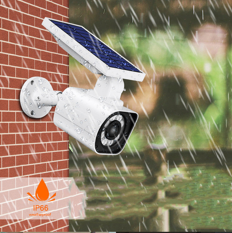 Solar-Powered Outdoor Security Spotlight Camera