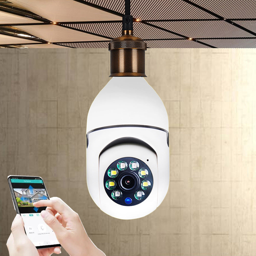 1080P WiFi Bulb Security Camera with 4X Zoom