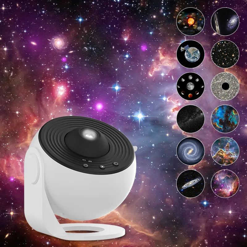360° Rotating Galaxy Projector – Starry Sky Night Light for Bedroom & Events